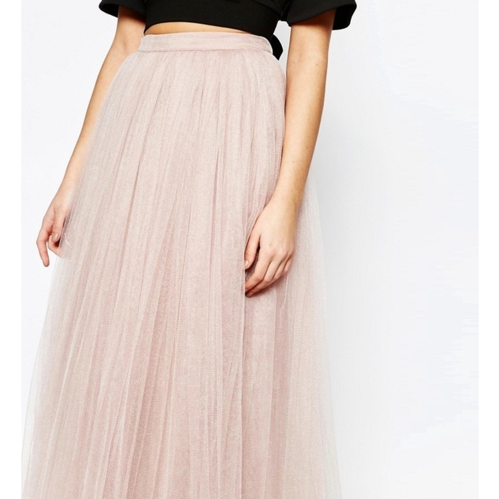 Little Mistress Blush Maxi Skirt - Picture 2 of 6